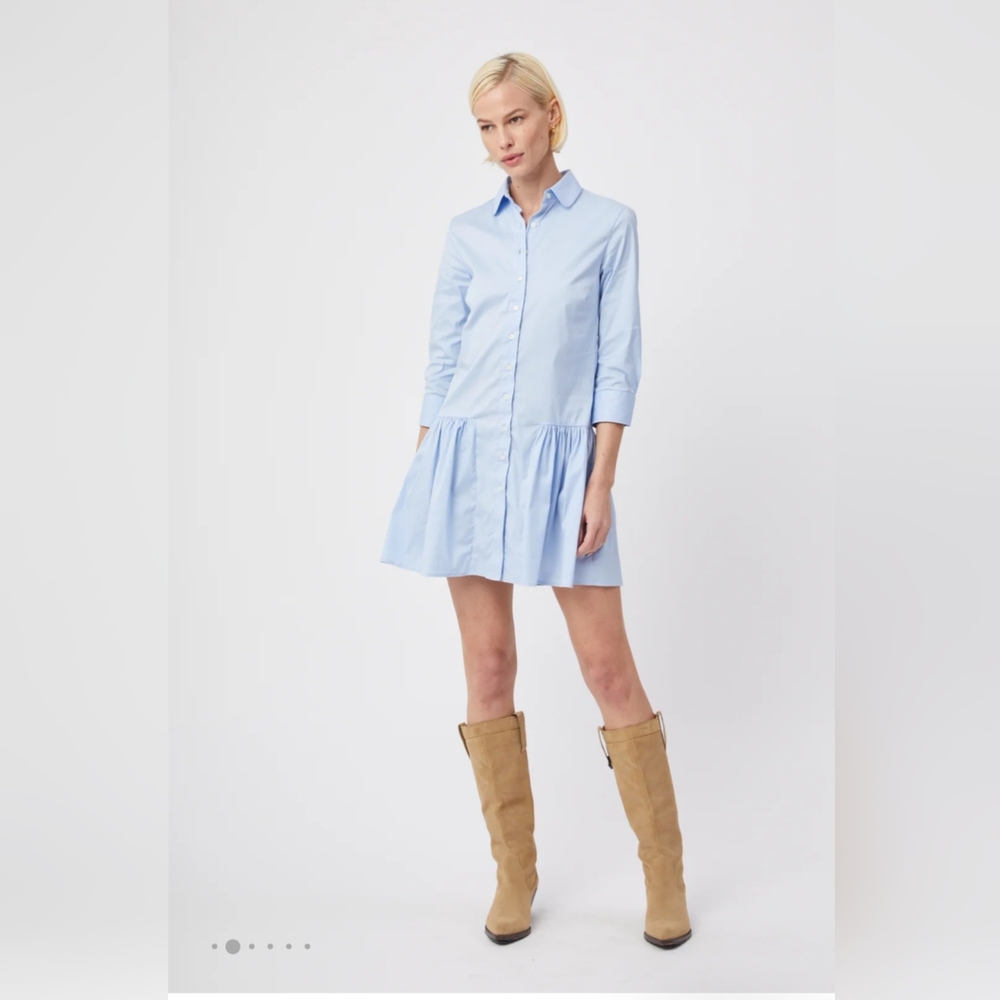 THE SHIRT BY ROCHELLE BEHRENS | The Drop Waist Shirt Dress. Women’s M